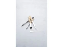 Barbecook 3-delige Standaard Set Uit Rvs En Hout