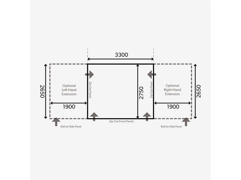 Kampa Dometic Opblaasbare Voortent Club Air All-season 330 S 4 Kampa Dometic Opblaasbare Voortent Club Air All-season 330 S - Afbeelding 2