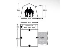 Kampa Opblaasbare Camper-bus Tent Cross Air Tc -Bo Camp Winkel 41 3 kampa opblaasbare camper bus tent cross air tc afmeting 9120001999
