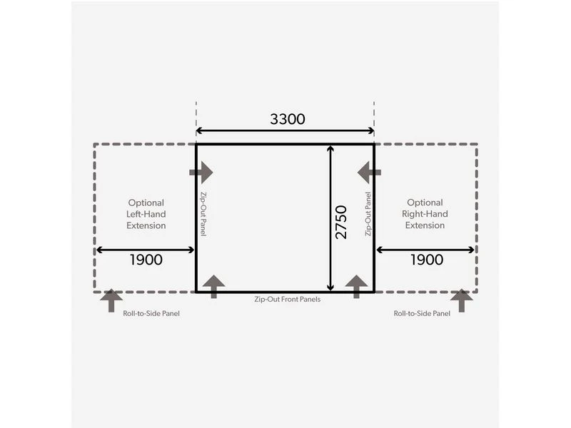 Kampa Dometic Opblaasbare Voortent Club Air Pro 330 S 4 Kampa Dometic Opblaasbare Voortent Club Air Pro 330 S - Afbeelding 2