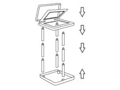 Bo-Camp Plast Team - Vuilniszakhouder -Bo Camp Winkel 49 2 bo camp plast team vuilniszakhouder ekologica demontabel zwart 6395724
