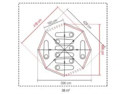 Coleman Familie Tent Octagon Blue-lime -Bo Camp Winkel 64 3coleman familie tent octagon blue lime 2000035750