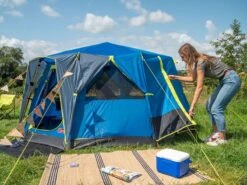 Coleman Familie Tent Octago Blue-lime -Bo Camp Winkel 65 4 coleman familie tent octago blue lime 2000035194