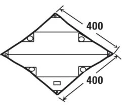 High Peak Tarp 2 -Bo Camp Winkel high peak tarp 2 afmeting 10033 2